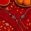 Peacock Design Bhaiya Bhabhi Rakhi Set