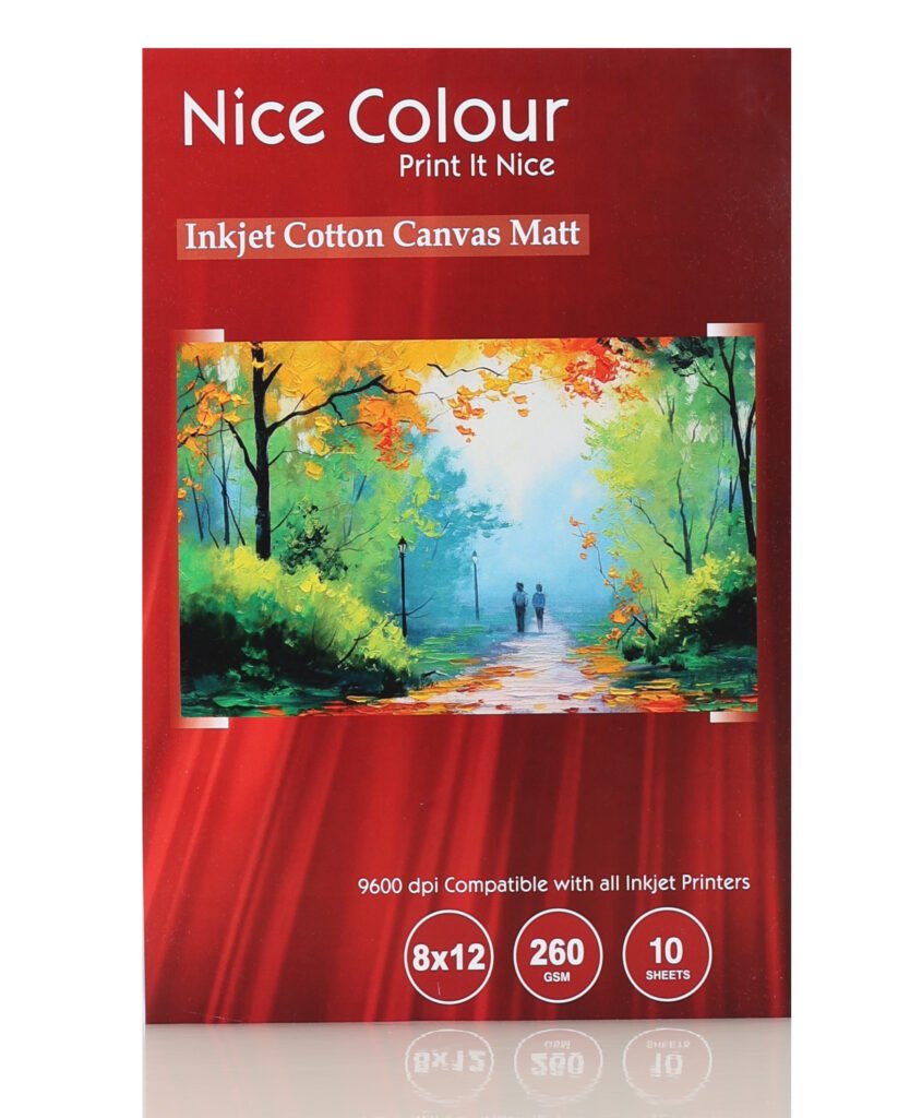 Inkjet Cotton Canvas Matt 8 x 12 Inch 260 GSM 10 Sheets