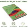 Premium Inkjet Matt Coated A4 120 GSM 100 Sheets