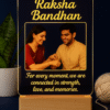 Personalized LED Lamp with custom photo and Raksha Bandhan message