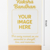 Personalized LED Lamp with custom photo and Raksha Bandhan message