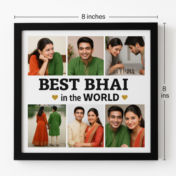 Best Bhai in the World Photo Frame