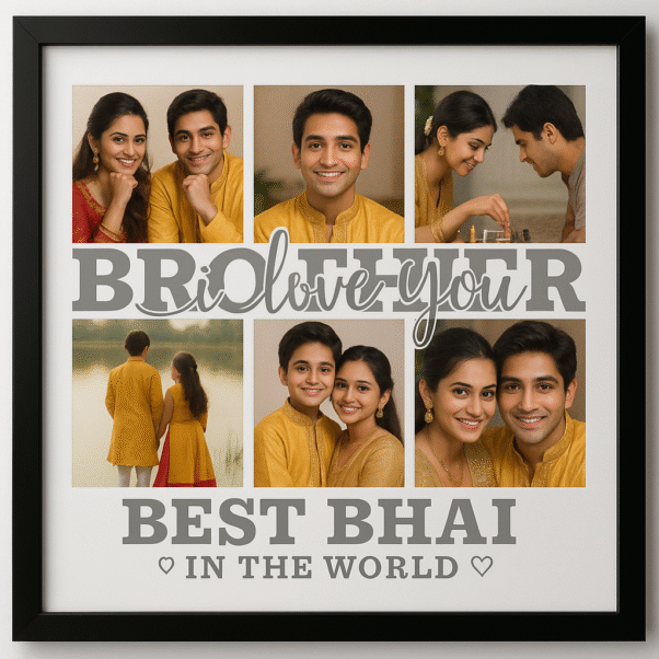 Best Bhai in the World Photo Frame