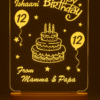 Birthday Acrylic Led Lamp
