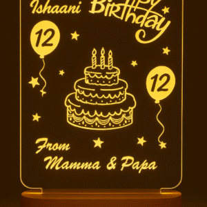 Happy Birthday Acrylic LED Lamp