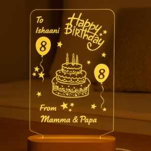 Happy Birthday Acrylic LED Lamp