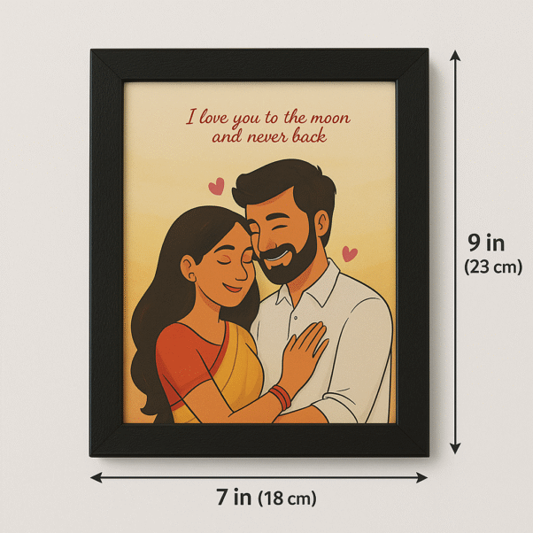 A custom photo frame featuring Studio Ghibli characters integrated with a personalized photo.