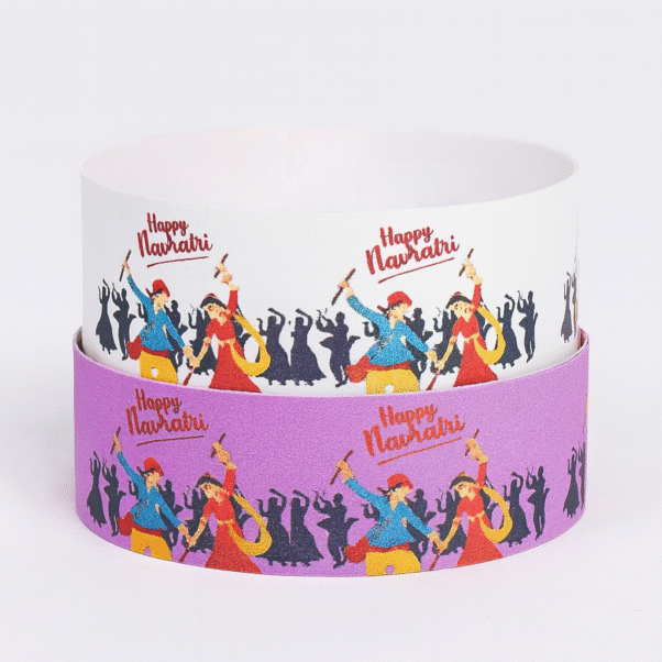 Custom Wristbands for Navratri Events – Garba & Dandiya Entry Bands