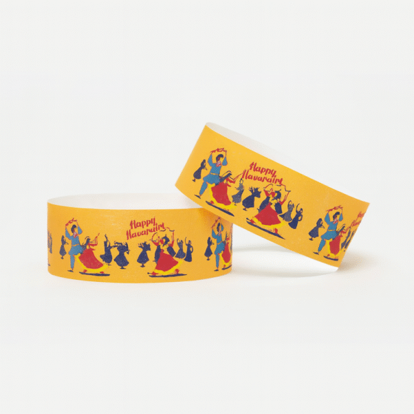 Navratri Wrist Band – Custom Garba & Dandiya Entry Wristbands