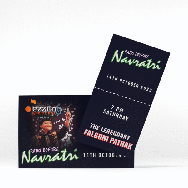 Navratri Tickets Printing – Custom Garba & Dandiya Night Passes