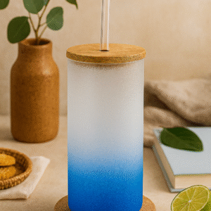 Blue Colored Skinny Tumbler