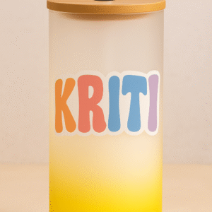 Custom name tumbler with motivational quote