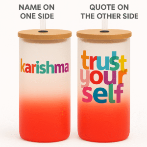 Personalized Tumbler with Custom Name & Quote