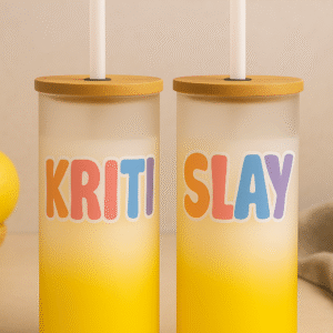 Custom name tumbler with motivational quote
