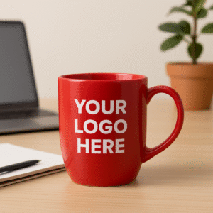 Printed Red Coral Mug