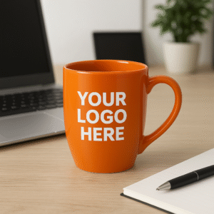 Orange Coffee mugs