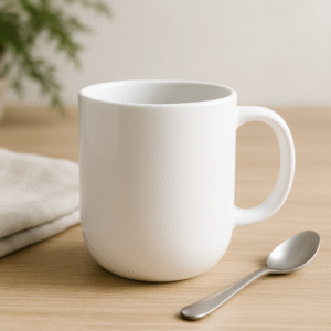 Custom White ceramic coffee mug