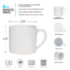 Personalized Name Coffee Mug, perfect for adding a personalized name or design.