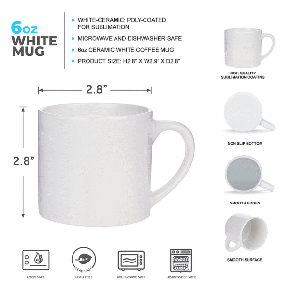 Personalized Name Coffee Mug, perfect for adding a personalized name or design.
