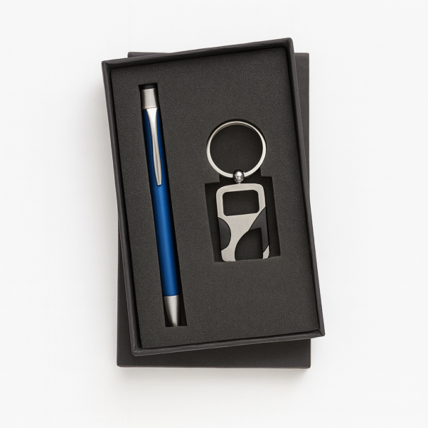 Personalized Pen And Keychain Set with Custom Engraving