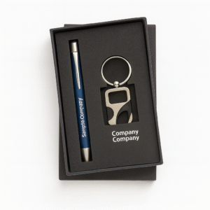 Personalized Pen And Keychain Set