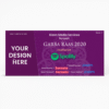 Ticket Printing for Events with QR Code & Custom Design