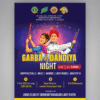 Navratri Flyer for Garba and Dandiya Night Promotion