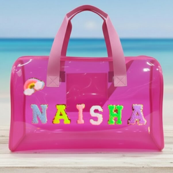 Personalized Jelly Duffle Bag 1 Personalized Jelly Duffle Bag