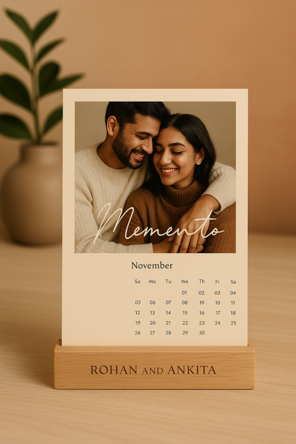 Personalized Photo Desk Calendar with Custom Photos