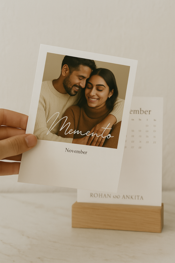 Personalized Photo Desk Calendar with Custom Photos