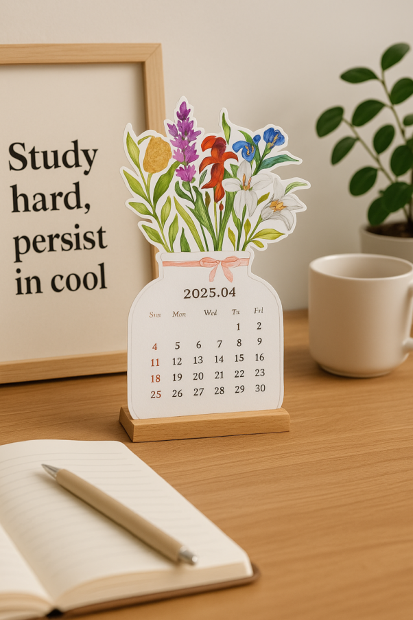 Personalized Desk Calendar Gift with Custom Photos