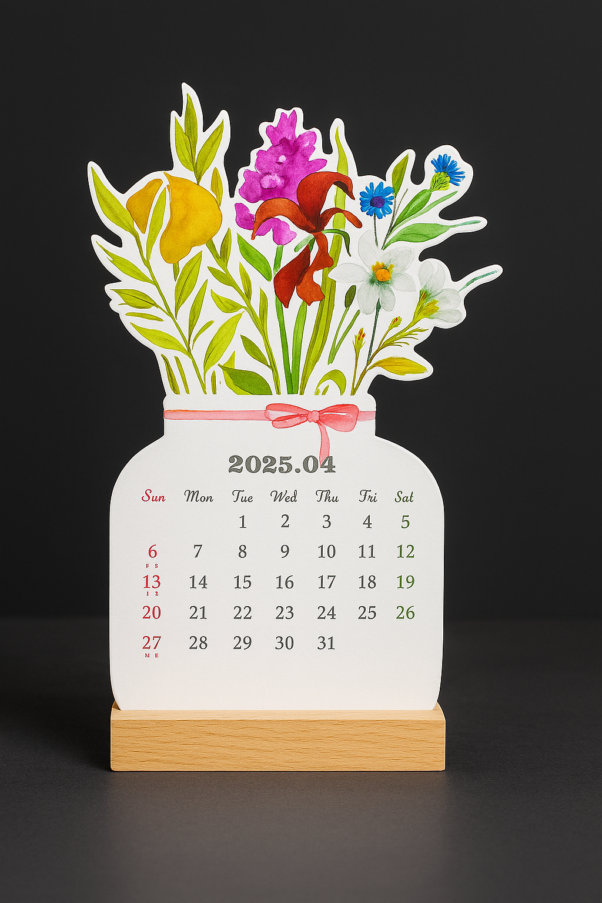 Personalized Desk Calendar Gift with Custom Photos