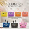 Personalized Jelly Tote Bag with Chenille Patches