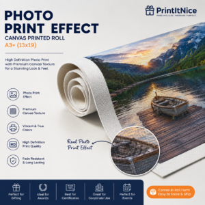 A3 Canvas Print Corporate Certificate | Textured Canvas Finish | PrintItNice