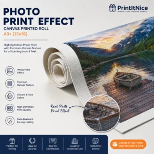 A3 Canvas Print Corporate Certificate | Textured Canvas Finish | PrintItNice