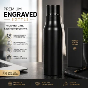 Laser Engraved Bottle Corporate Gift | Permanent Scratch-Resistant Mark | PrintItNice