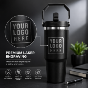890ml Black Tumbler Corporate Gift | Mid-Size 890ml Format | PrintItNice