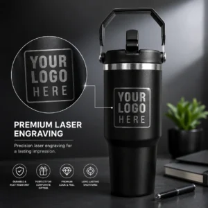 890ml Black Tumbler Corporate Gift | Mid-Size 890ml Format | PrintItNice