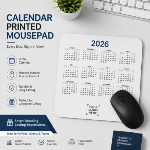 calendar printed mousepad corporate | Calendar Printed Mousepad Corporate | Full-Year Calendar Printed Surface | PrintItNice