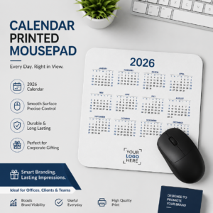 calendar printed mousepad corporate | Calendar Printed Mousepad Corporate | Full-Year Calendar Printed Surface | PrintItNice