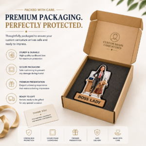 Caricature Gift for Boss Corporate | 100% Hand-Drawn Art | PrintItNice