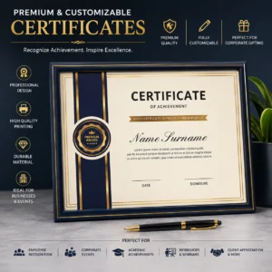 Corporate Certificate Printing India | Individually Named Printing | PrintItNice