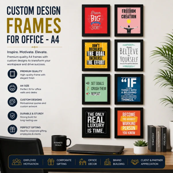 Custom Design Frame A4 Corporate | Fully Custom Layout | PrintItNice