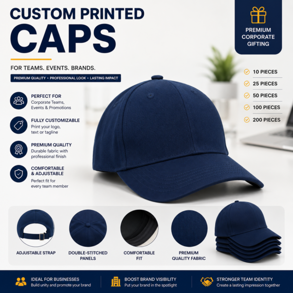 Custom Logo Caps Corporate Gifting | Embroidery or Screen Print | PrintItNice