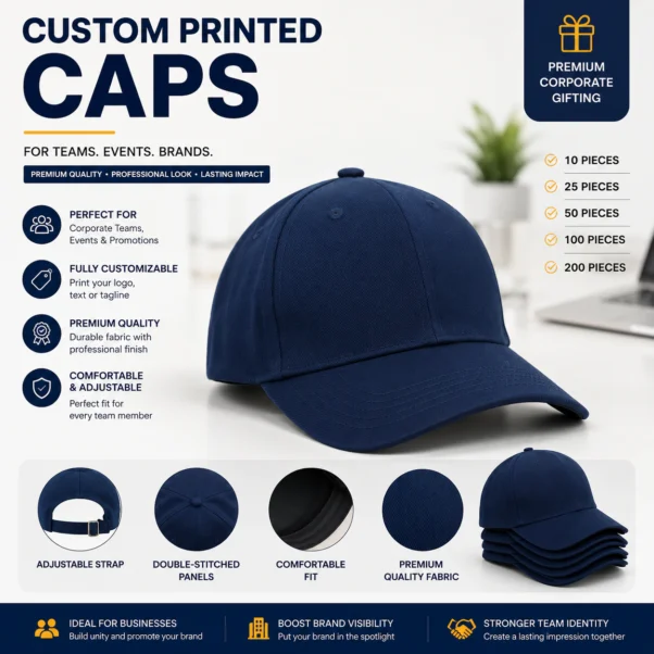 Custom Logo Caps Corporate Gifting | Embroidery or Screen Print | PrintItNice