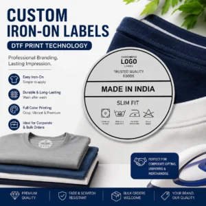 Custom Iron-On Labels DTF | No Embroidery Setup Cost | PrintItNice