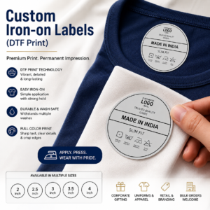 Custom Iron-On Labels DTF | No Embroidery Setup Cost | PrintItNice