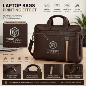 Corporate Laptop Bags Custom Logo | Padded Anti-Crush Compartment | PrintItNice