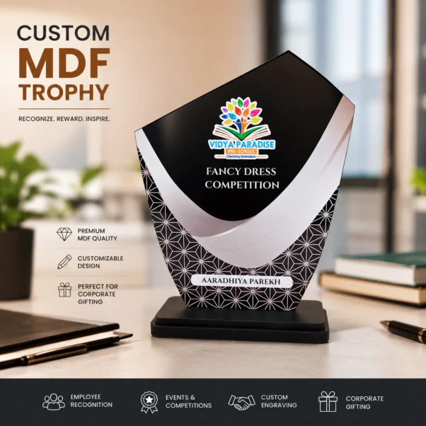 Custom Shape MDF Trophy Corporate | Any Custom Shape, Budget-Friendly Build | PrintItNice