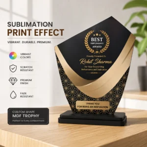 Custom Shape MDF Trophy Corporate | Any Custom Shape, Budget-Friendly Build | PrintItNice